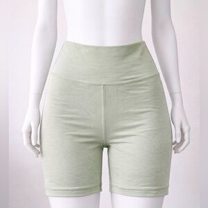 Aritzia High-Waisted Sage Green Shorts